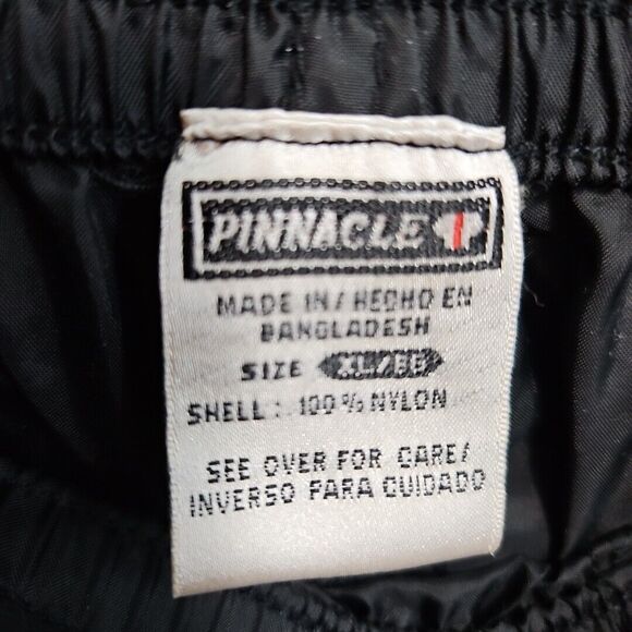 Pinnacle Mens XL Nylon Pants Breakaway Snap Sides Black Outdoor jogger style - Picture 7 of 12